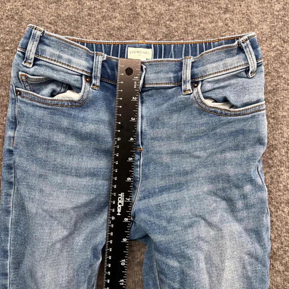 Crewcuts Kids Skinny Jeans Light Wash Blue Stretch Denim Size 10